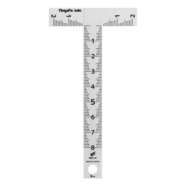 新潟精機 カッティングT型定規 快段目盛 T-08KDC 1個