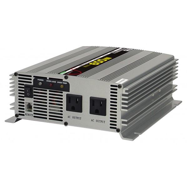 日動工業 正弦波インバーター 屋内型 DC12V AC100V R-A600N-A