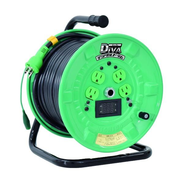 日動工業 デジタルドラム DiVA ディーヴァ 標準型 3芯 アース付 30m NPDM-EB34