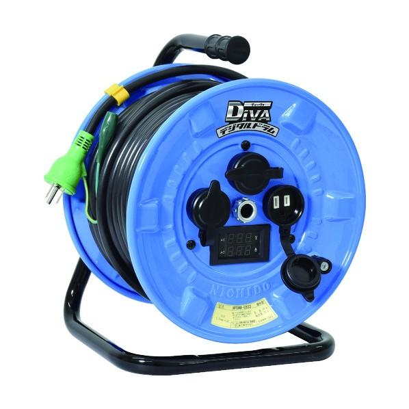 日動工業 デジタルドラム DiVA ディーヴァ 防雨型 3芯 アース付 30m NPDMW-EK33