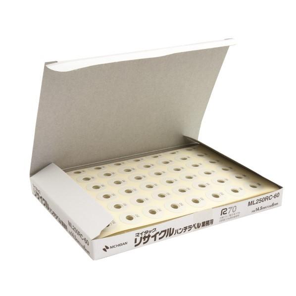 ニチバン マイタックTM リサイクルパンチラベル 業務用 ML250RC-60 1個