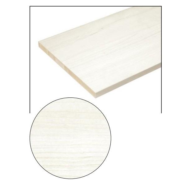 南海プライウッド 棚収納パーツ アートランバー 1面エッジテープ貼り ホワイトチェリー 幅1450m...