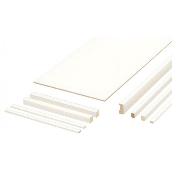 南海プライウッド 棚収納パーツ 枕棚セット レギュラーシリーズ シェルホワイト 幅1445×奥行45...