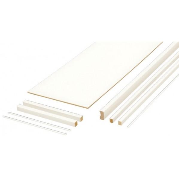 南海プライウッド 棚収納パーツ 枕棚セット Cシリーズ シェルホワイト 幅945×奥行600mm M...