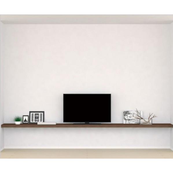 南海プライウッド インテリアオープン収納 リビアス 4M テレビボード1段・両壁プラン ベージュオー...