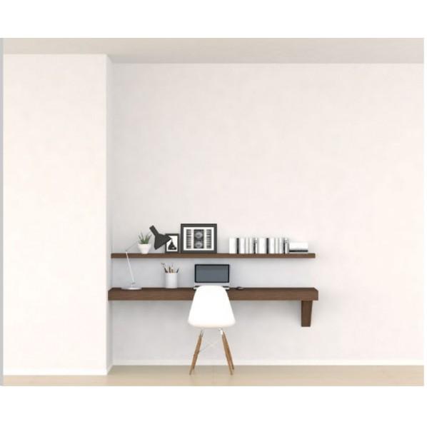 南海プライウッド インテリアオープン収納 リビアス 2M カウンター＋飾り棚1段・片壁プラン ベージ...