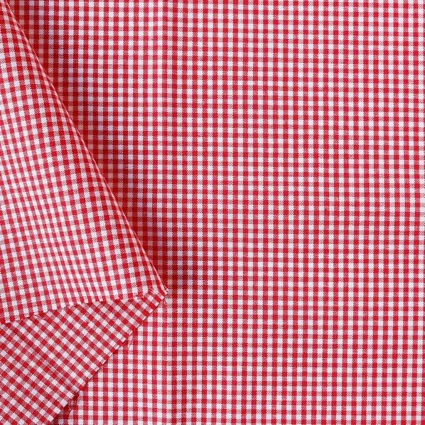 日本紐釦貿易(Nippon Chuko) 日本紐釦貿易 40sギンガムチェック 小 レッド 巾110...