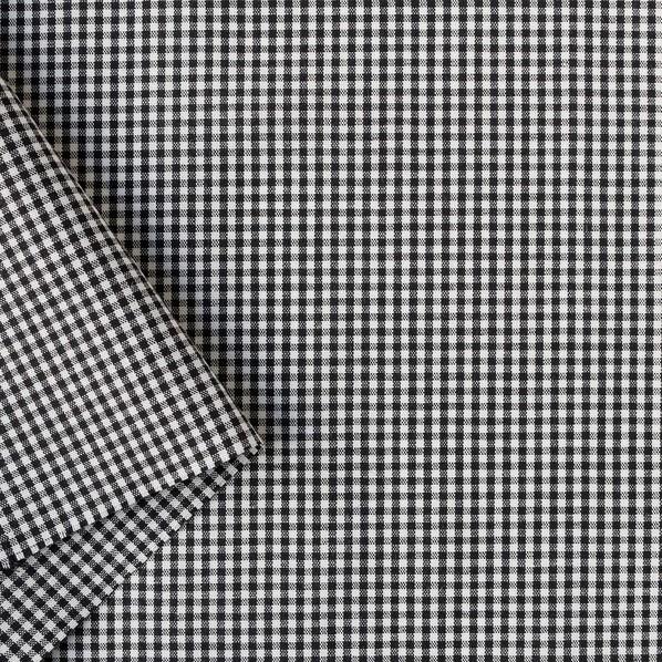 日本紐釦貿易(Nippon Chuko) 日本紐釦貿易 40sギンガムチェック 小 ブラック 巾11...