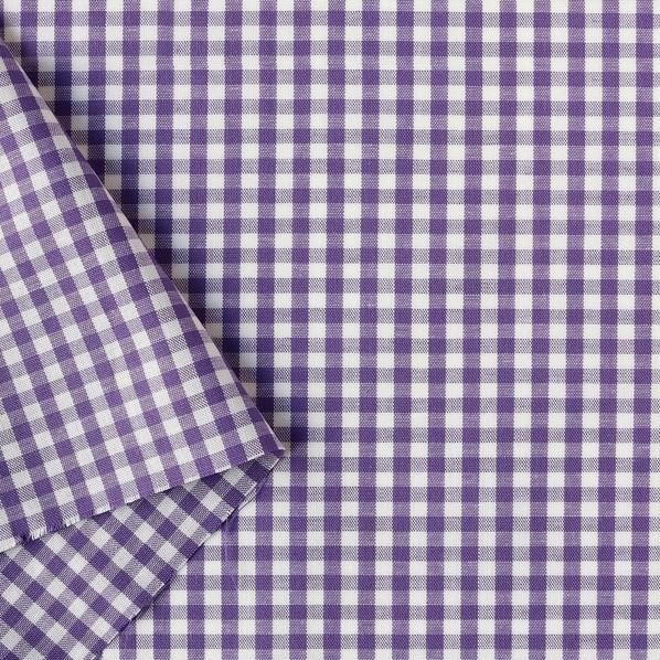 日本紐釦貿易(Nippon Chuko) 日本紐釦貿易 40sギンガムチェック 中 パープル 巾11...