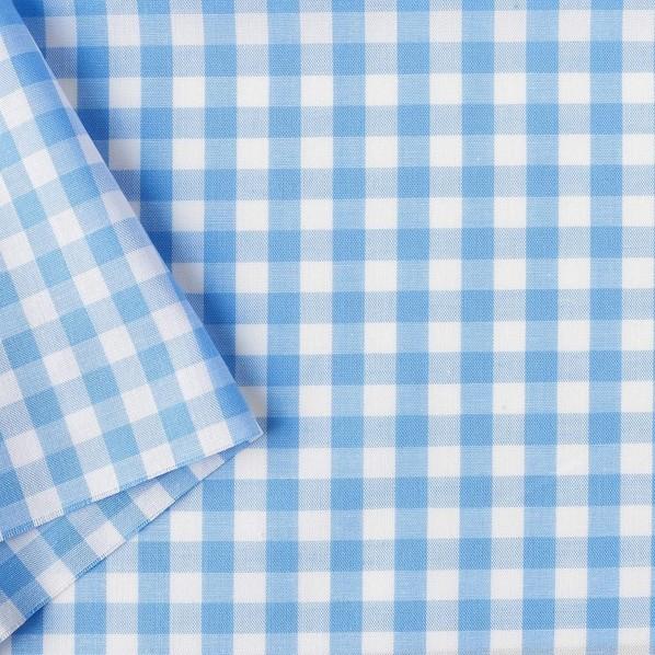 日本紐釦貿易(Nippon Chuko) 日本紐釦貿易 40sギンガムチェック 大 ライトブルー 巾...