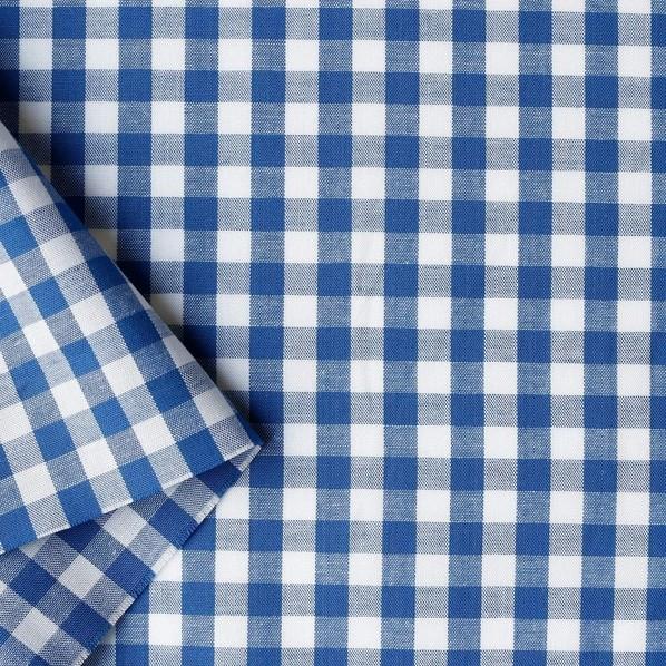 日本紐釦貿易(Nippon Chuko) 日本紐釦貿易 40sギンガムチェック 大 ブルー 巾110...