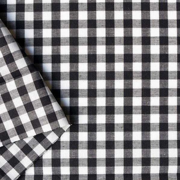 日本紐釦貿易(Nippon Chuko) 日本紐釦貿易 40sギンガムチェック 大 ブラック 巾11...