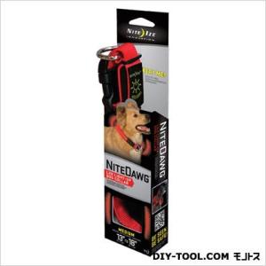 NITE IZE ライトアップドッグカラー レッド 482.60mm×36.00mm×15.90mm...