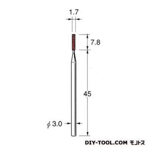 日本精密機械工作 軸付砥石 8先端径:1粒度:#32 G4317