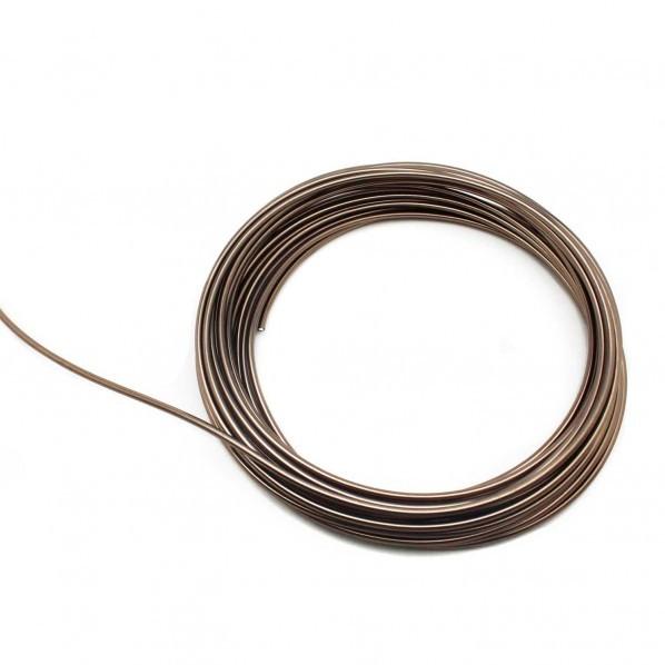 日本化線 デザインワイヤー自遊自在 メタリックブラウン 3.2mm×10m 7604000