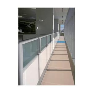 ナイキ 上面ガラス下面パネル布張り 800×50×1950 BGC-1908