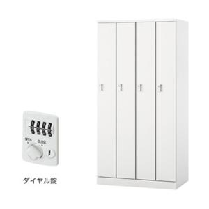ナイキ ロッカー（GL型） 扉：クリアーホワイト／本体：クリアーホワイト GL4SD-W