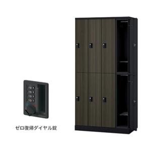 ナイキ ロッカー（GL型） 扉：マロンドレープ／本体：ブラック GL8SDR-BMD