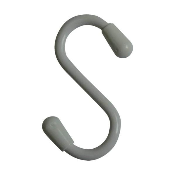 ニッサチェイン ビニコートSフック 白 仕上り径4mm?フックの内径15/15mm?長さ50mm I...