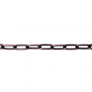 ニッサチェイン アンティークチェインプラスリング アンティーク銅ブロンズ 全長600mm×リング内径17mm No1115