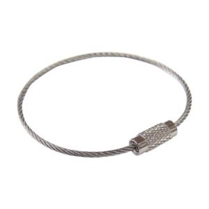 ニッサチェイン ステンレスキーワイヤー シルバー 1.0mm×120mm P-1702