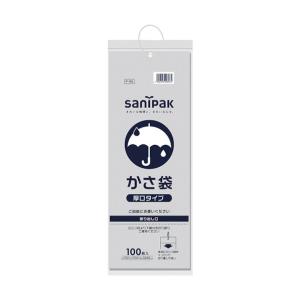 日本サニパック カサ袋厚口タイプ透明１００枚 378 x 137 x 35 mm P-96