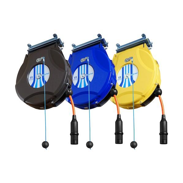 日平機器 ハンディーエアーリール(ブレーキ付) ホース内径6.4×外径10mm 黄 HAP-215J...