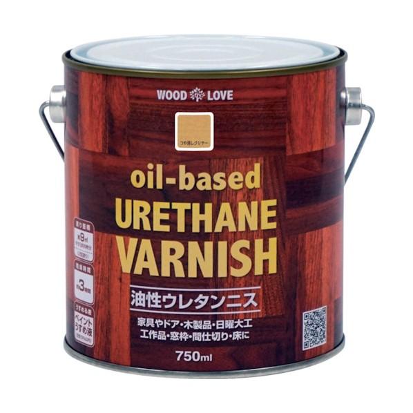ニッペホーム 油性ウレタンニス つや消しクリヤー 750ml