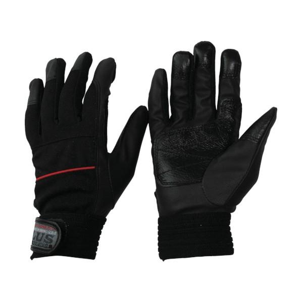 おたふく手袋 PU-KING PLUS ブラック×レッド LL K-37