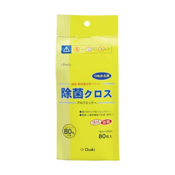 オオサキメディカル アルウエッティ除菌クロス 詰替 14cm×20cm 72101
