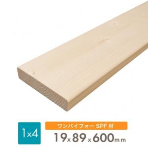 織田商事 SPF材 1x4(ワンバイフォー材) 19x89x600mm spf1x4x600｜diy-tool