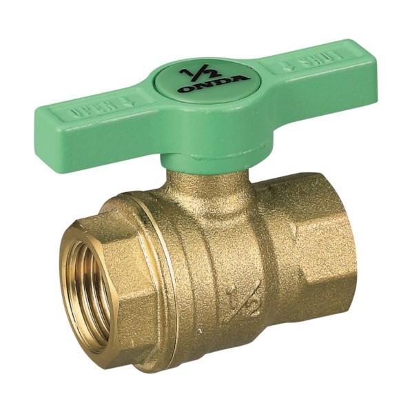 オンダ製作所 FF2型(フルボアコンパクト) Rc3/4×Rc3/4 グリーンTハンドル FF2-T...