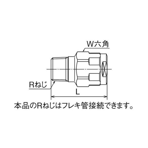 オンダ製作所 ダブルロックジョイント WJ1型 テーパおねじ(黄銅) R3/4×16A(PEX) W...