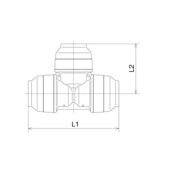 オンダ製作所 ダブルロックジョイントP WPT1型 異径チーズソケット 20A(PEX)×13A×1...