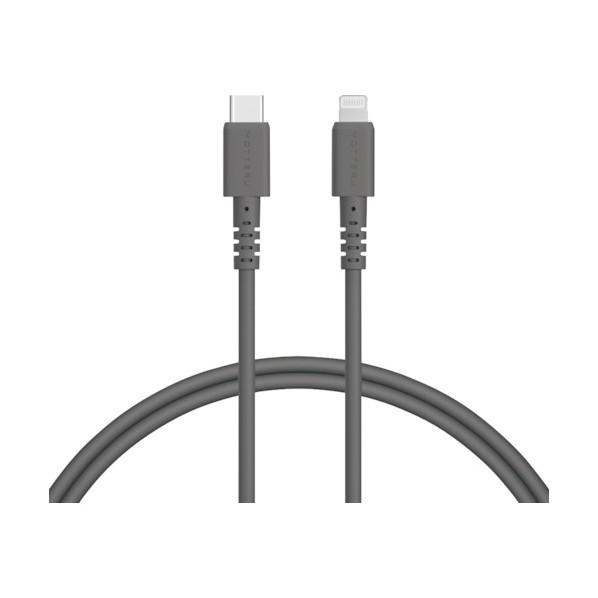 オウルテック しなやかで絡まないシリコンケーブル 急速充電データ転送対応 USB-C to Ligh...