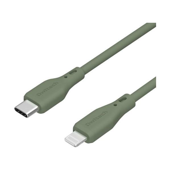 オウルテック シルキータッチでからまりにくいソフトシリコン素材のUSB Type-C to Ligh...