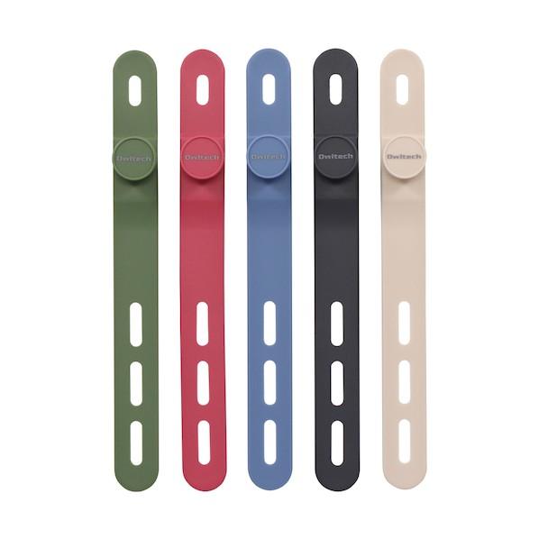 オウルテック しっとりと手になじむシリコン製 ソフトタッチ ケーブルバンド OWL-CBBAND02...