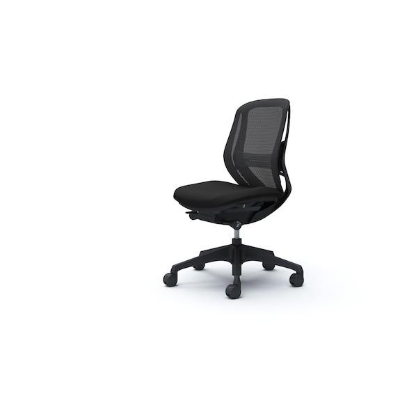 オカムラ シルフィー 肘なし 背メッシュ ロー ブラックボディ ハンガー無 ランバー有 樹脂脚 ブラ...