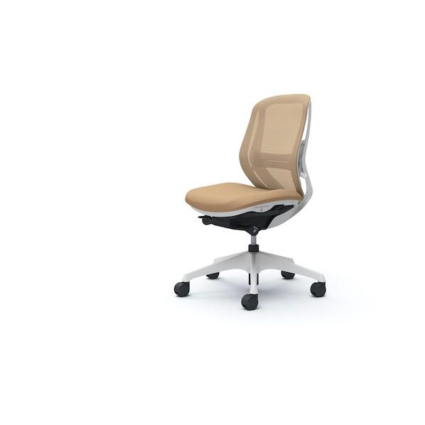 オカムラ シルフィー 肘なし 背メッシュ ロー ホワイトボディ ハンガー無 ランバー有 樹脂脚 ベー...