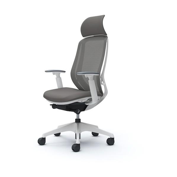 オカムラ シルフィー可動肘 背メッシュEXハイ ホワイトボディ ハンガー無 ランバー無 樹脂脚 ミデ...