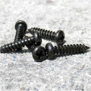 DIY-ID タッピングビス 黒亜鉛色 ナベ 4X20 ID-262 黒亜鉛 ナベビス ビス 20本