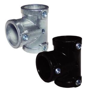 大里|ohsato パイプクランパー T型 ユニクロめっき Φ25.4パイプ用 ID-604