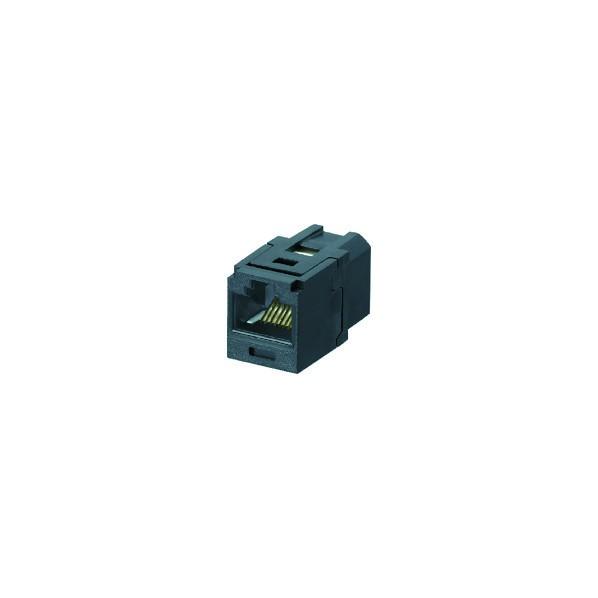 パンドウイット カテゴリ6 JJアダプタ(RJ45中継用ジャック) 黒 CC688BL 1