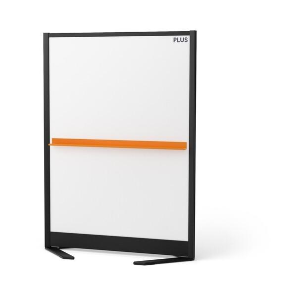 プラス 衝立型ホワイトボード 428998）パーティションホワイトボードブラックフレームシリーズ く...