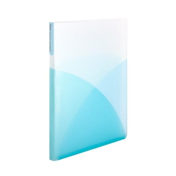 プラス 98854）Pasty2穴ワンタッチスライドファイルSB ソーダブルー FL-110OS-S...