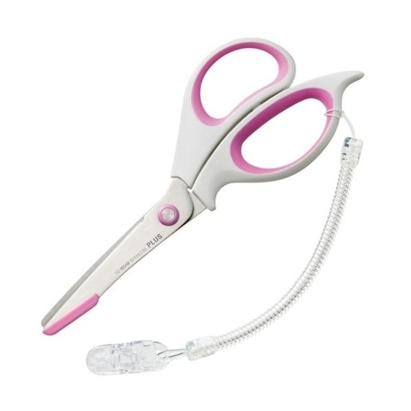 プラス フィットカット安全ガイド付SC-165AM 白/桃 (34328) ホワイト/ピンク SC-...