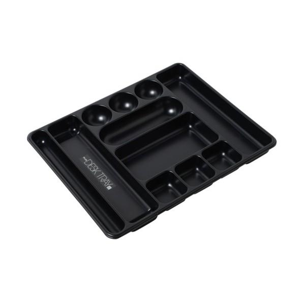 プラス 63809)デスクトレー L ブラック ブラック 310×390×37mm L BK 1点