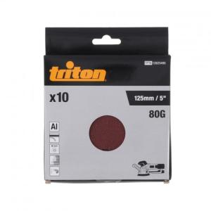 Triton サンディングディスク 125mm ＃80 単品サイズ:130×160×15 TPTA1282549