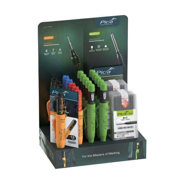 ピカマーカー 建築用シャープペンシル＋マーカーセットMix Display Dry 箱入りセット 6...