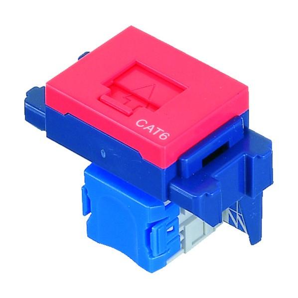 パナソニック ぐっとすシリーズ情報モジュラジャックＣＡＴ６埋込型レッ 39 x 43 x 23 mm...